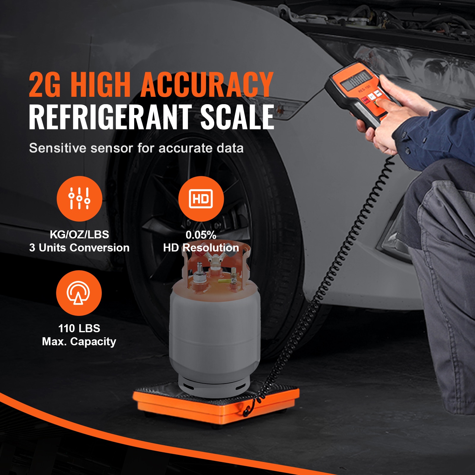 Refrigerant Charging And Recovery Scale With Wired Remote Control_voghion.com